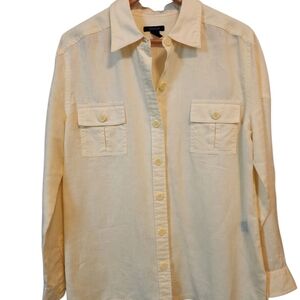 Westbound Light Yellow Button-Up Shirt